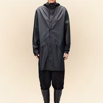 Rains - Long Jacket - Black