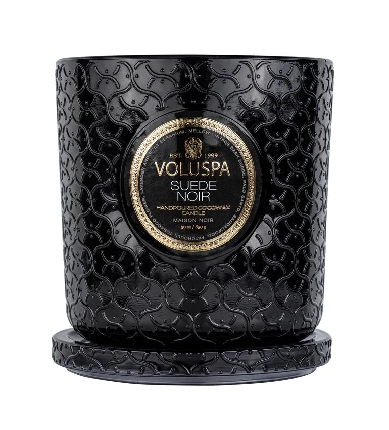 Voluspa - Suede Noir Luxe Jar Candle