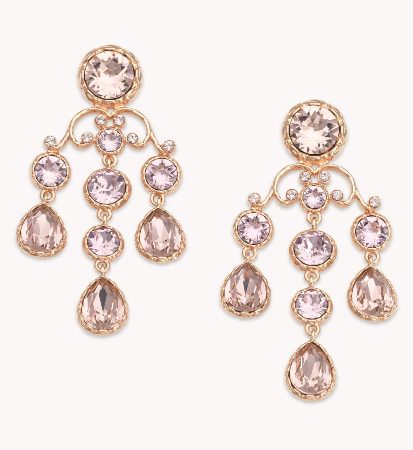 Lily and Rose - VICTORIA EARRINGS – LIGHT AMETHYST / VINTAGE ROSE