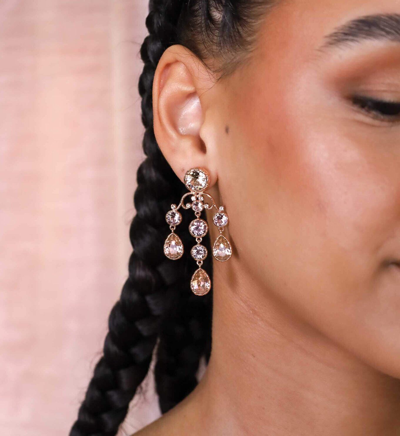 Lily and Rose - VICTORIA EARRINGS – LIGHT AMETHYST / VINTAGE ROSE