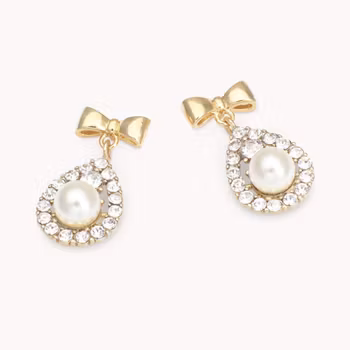 Lily and Rose - PETITE COCO EARRINGS – IVORY PEARL (GOLD)