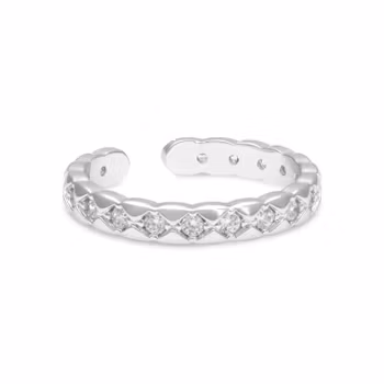 Ylva Li - MADEMOISELLE RING – CRYSTAL (SILVER)