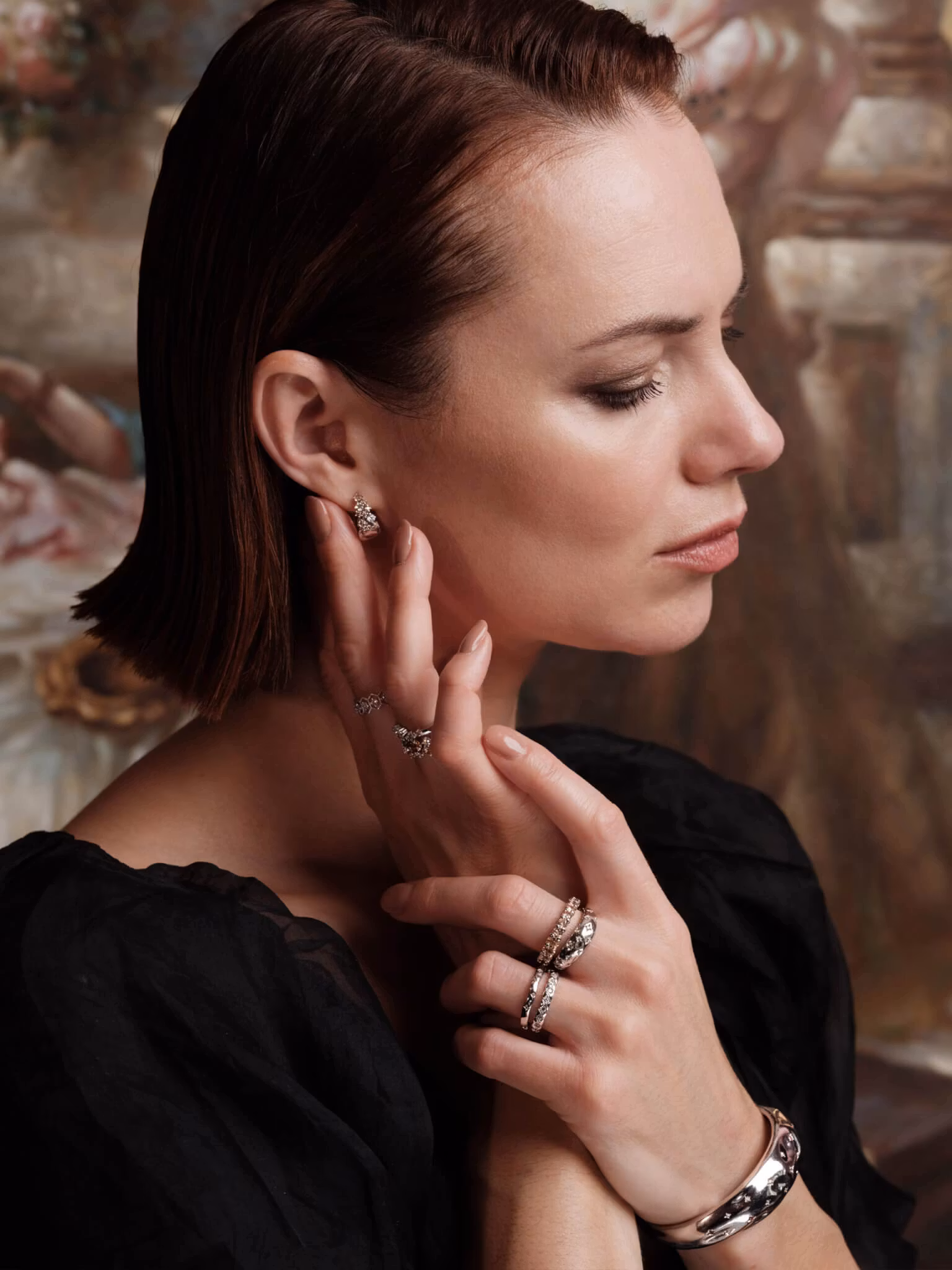 Ylva Li - MADEMOISELLE RING – CRYSTAL (SILVER)