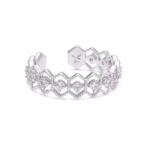 Ylva Li - NOVA RING – CRYSTAL (SILVER)