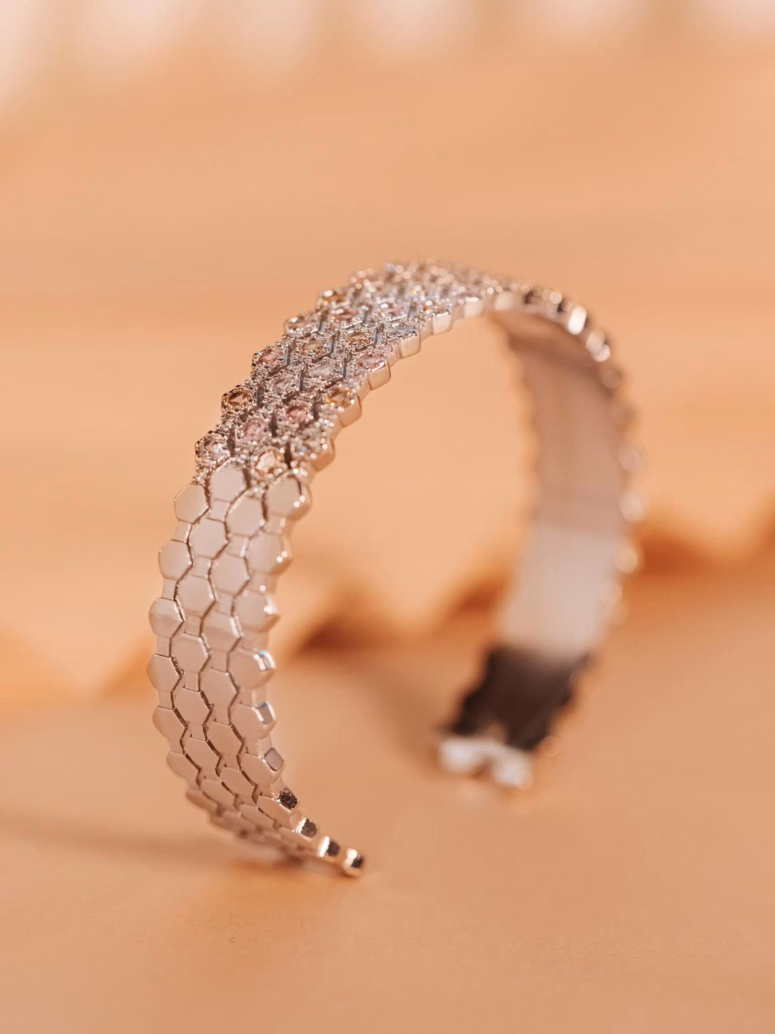 Ylva Li - HALO BRACELET – PINK CHAMPAGNE