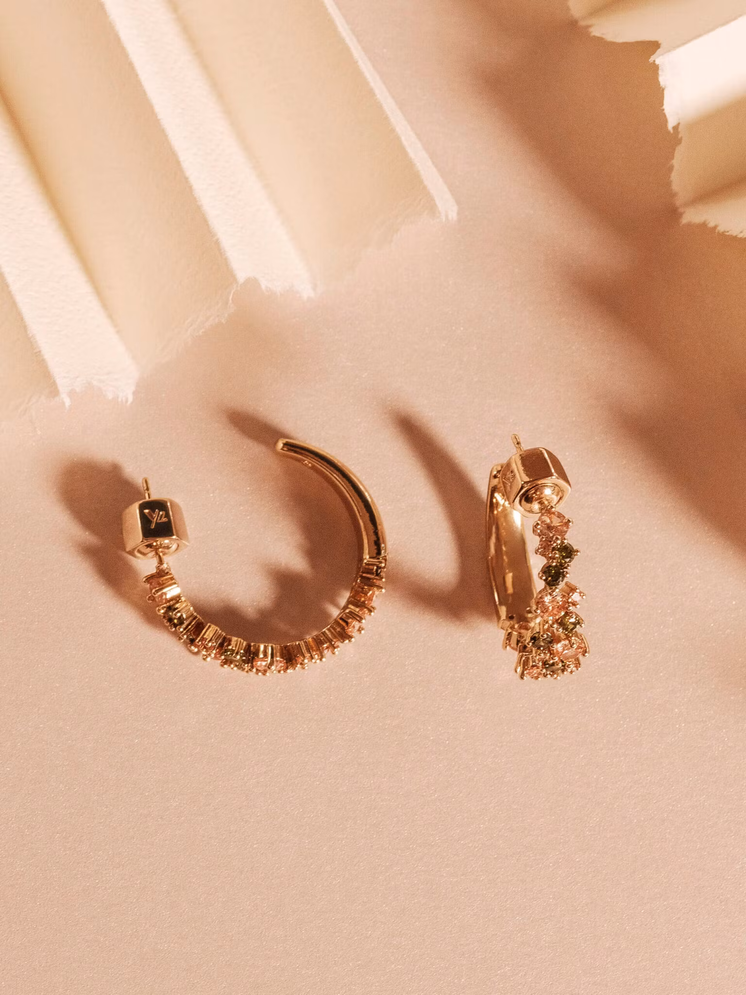 Ylva Li - MEADOW AVANTGARDE EARRINGS – PERIDOT