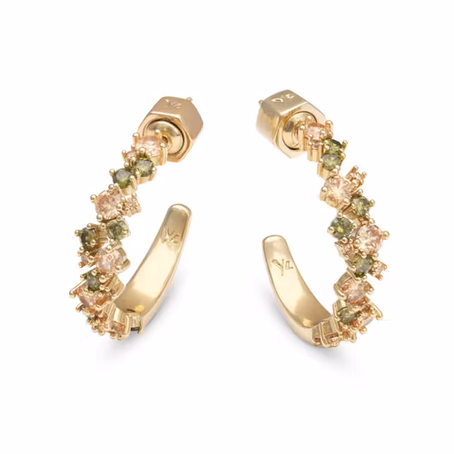 Ylva Li - MEADOW AVANTGARDE EARRINGS – PERIDOT