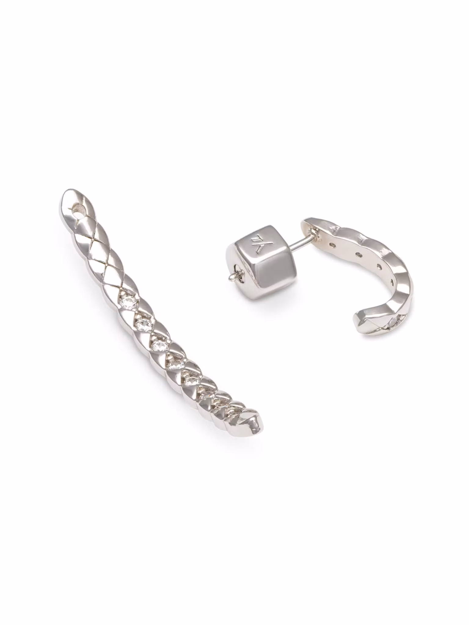 Ylva Li - MADEMOISELLE EARRINGS – CRYSTAL (SILVER)