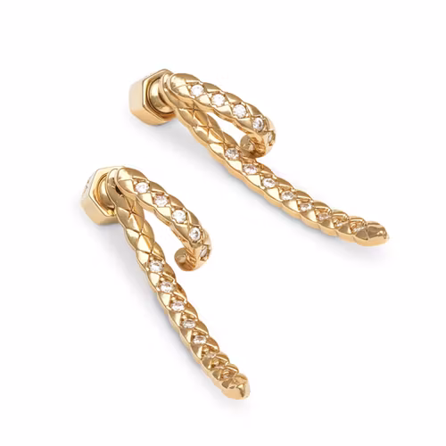 Ylva Li - MADEMOISELLE EARRINGS – CRYSTAL (GOLD)