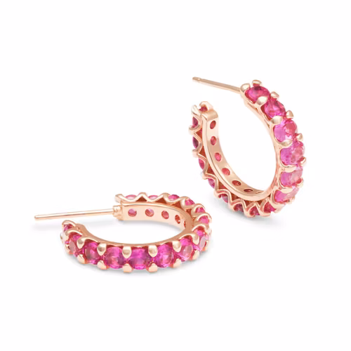 Ylva Li - JULIEN EARRINGS – PINK RUBY