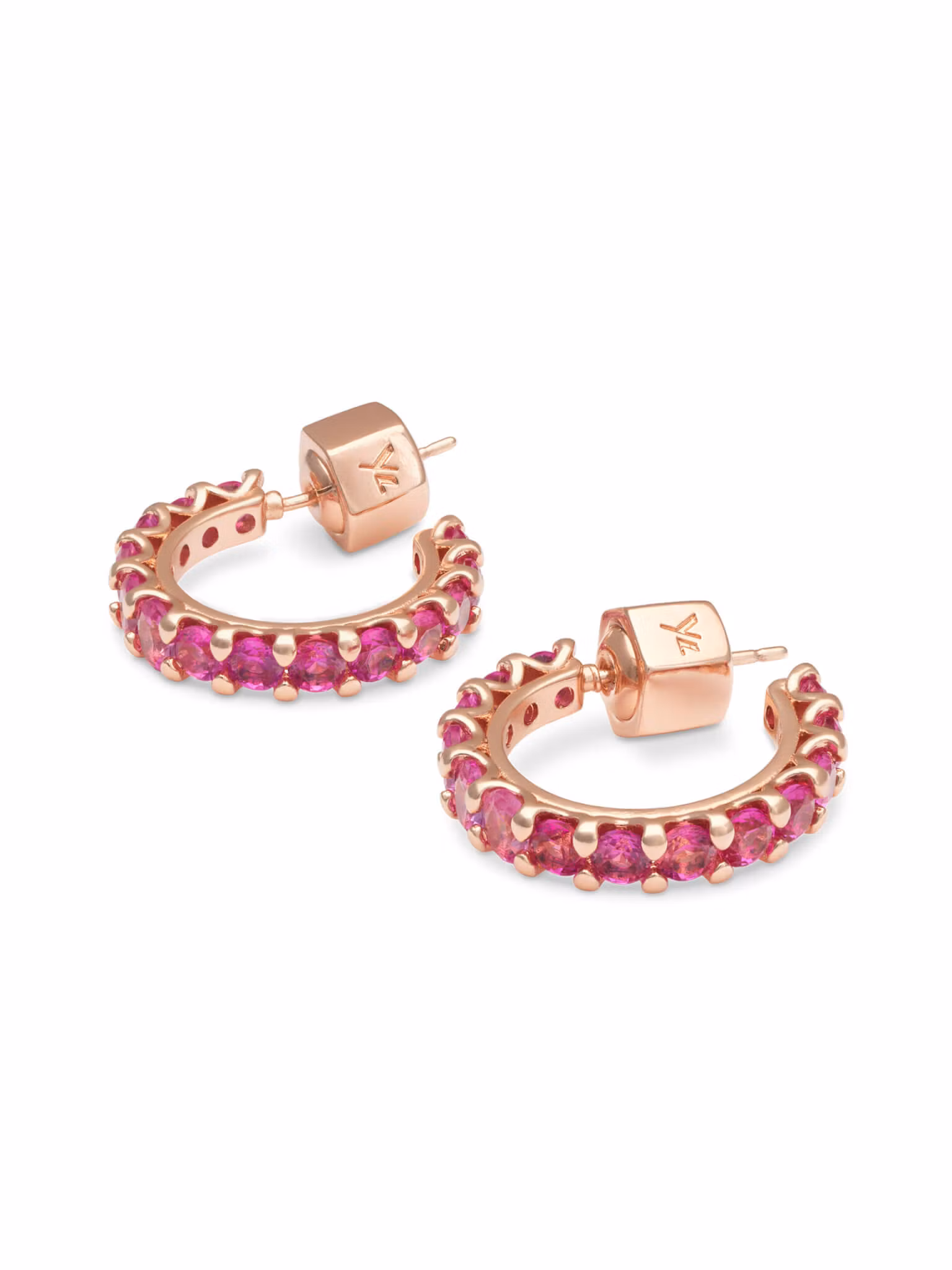 Ylva Li - JULIEN EARRINGS – PINK RUBY