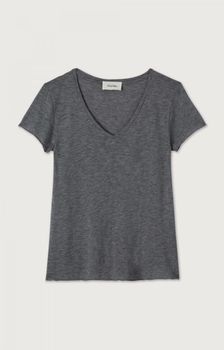 American Vintage - WOMEN'S T-SHIRT JACKSONVILLE - MELANGE CHARCOAL