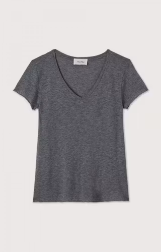 American Vintage - WOMEN'S T-SHIRT JACKSONVILLE - MELANGE CHARCOAL