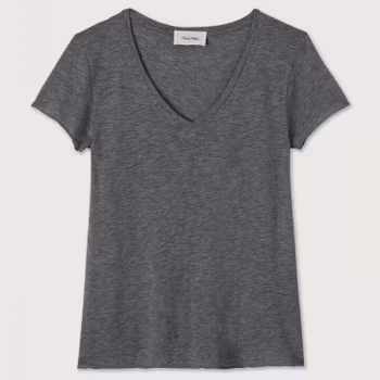American Vintage - WOMEN'S T-SHIRT JACKSONVILLE - MELANGE CHARCOAL