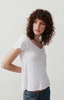 American Vintage - WOMEN'S T-SHIRT JACKSONVILLE - White