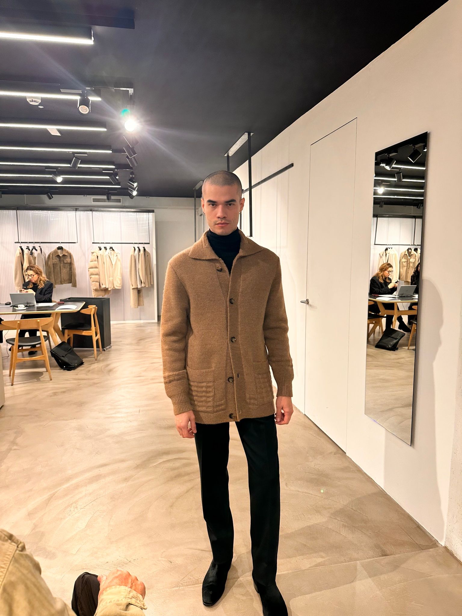 Lardini - Purl Knitted Wool & Alpaca Jacket