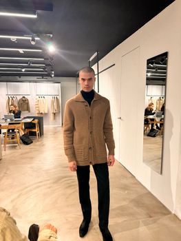 Lardini - Purl Knitted Wool & Alpaca Jacket