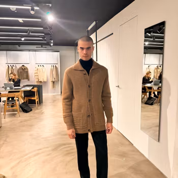 Lardini - Purl Knitted Wool & Alpaca Jacket