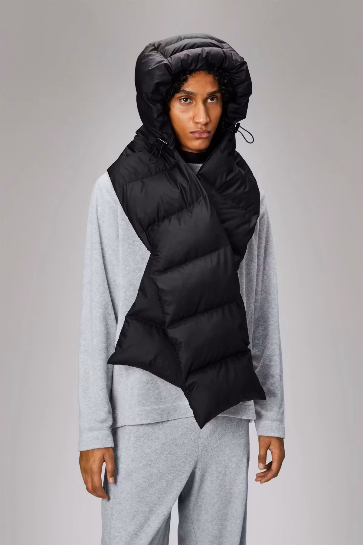 Rains - Alta Vision Puffer Hood - Black