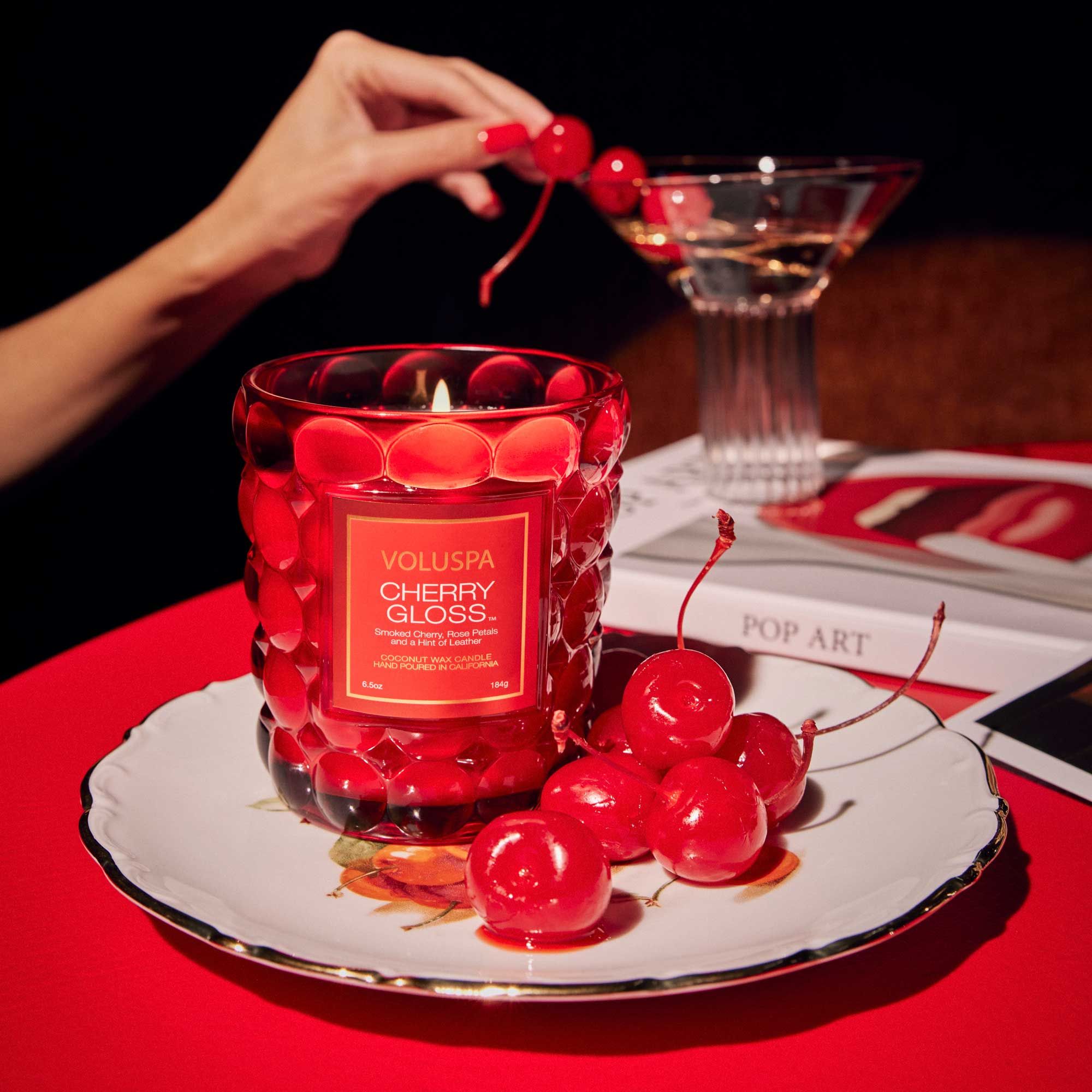 Voluspa - CHERRY GLOSS - Classic Jar Candle