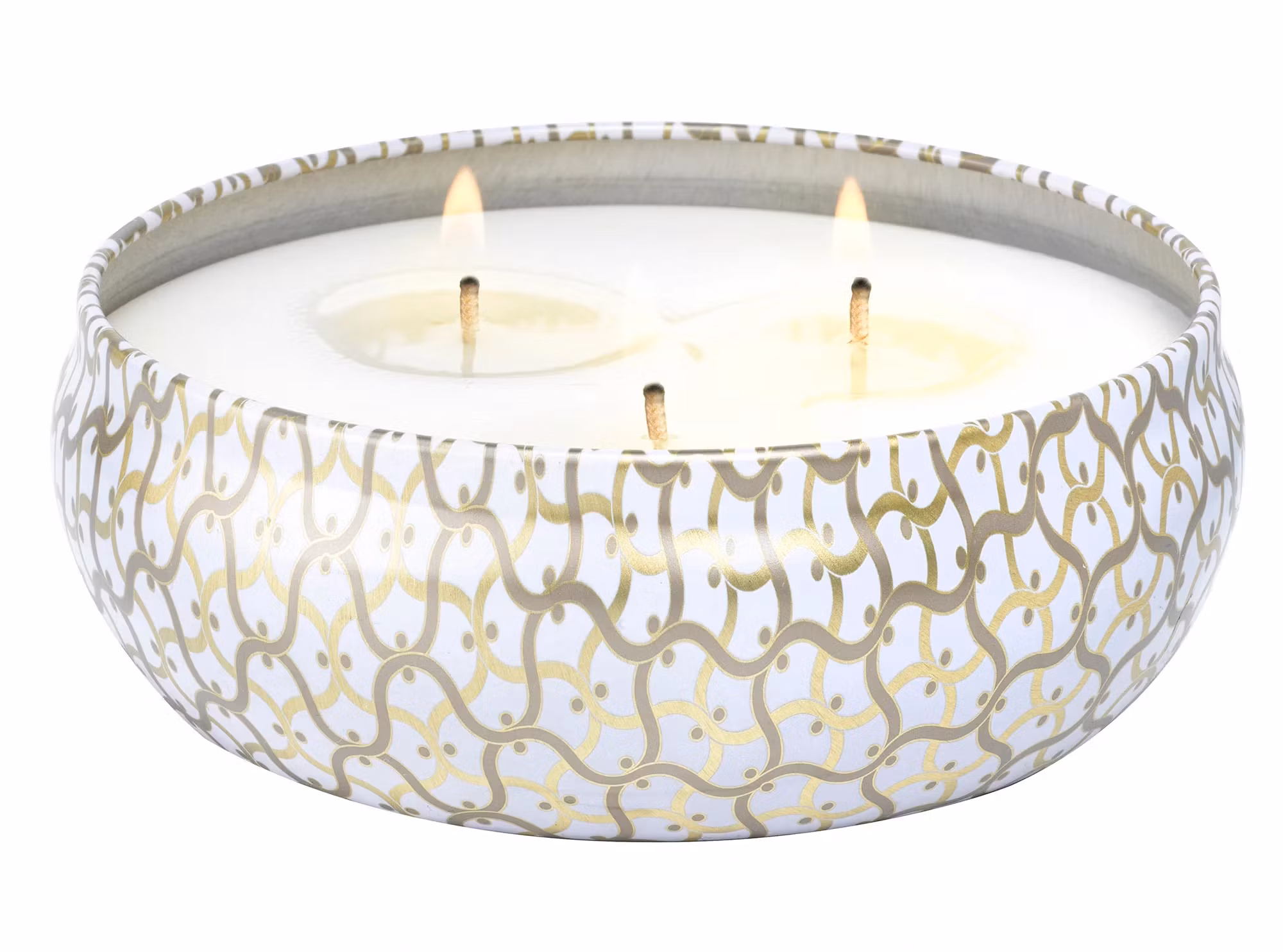Voluspa - SUEDE BLANC - 3 WICK TIN CANDLE