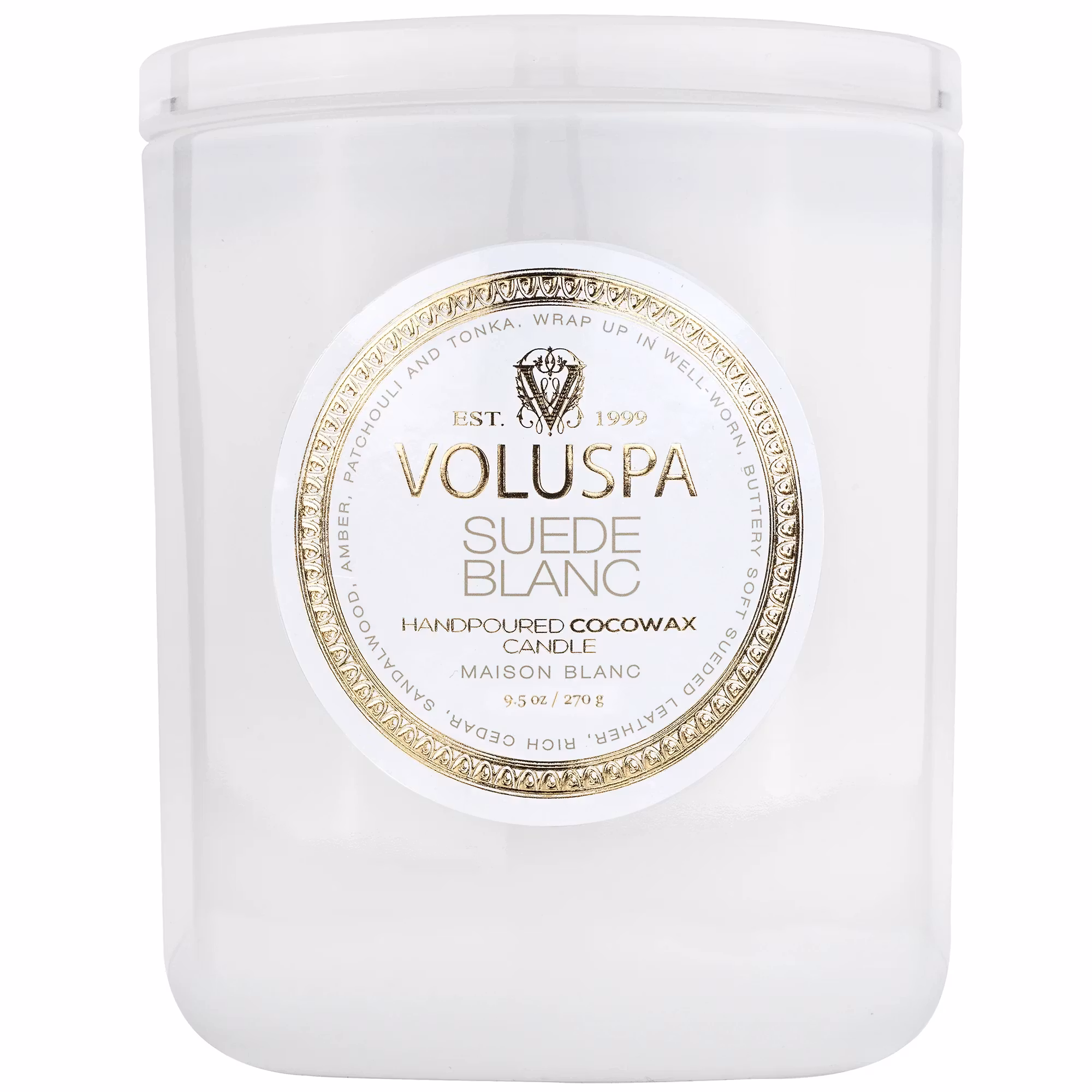 Voluspa - SUEDE BLANC - CLASSIC CANDLE