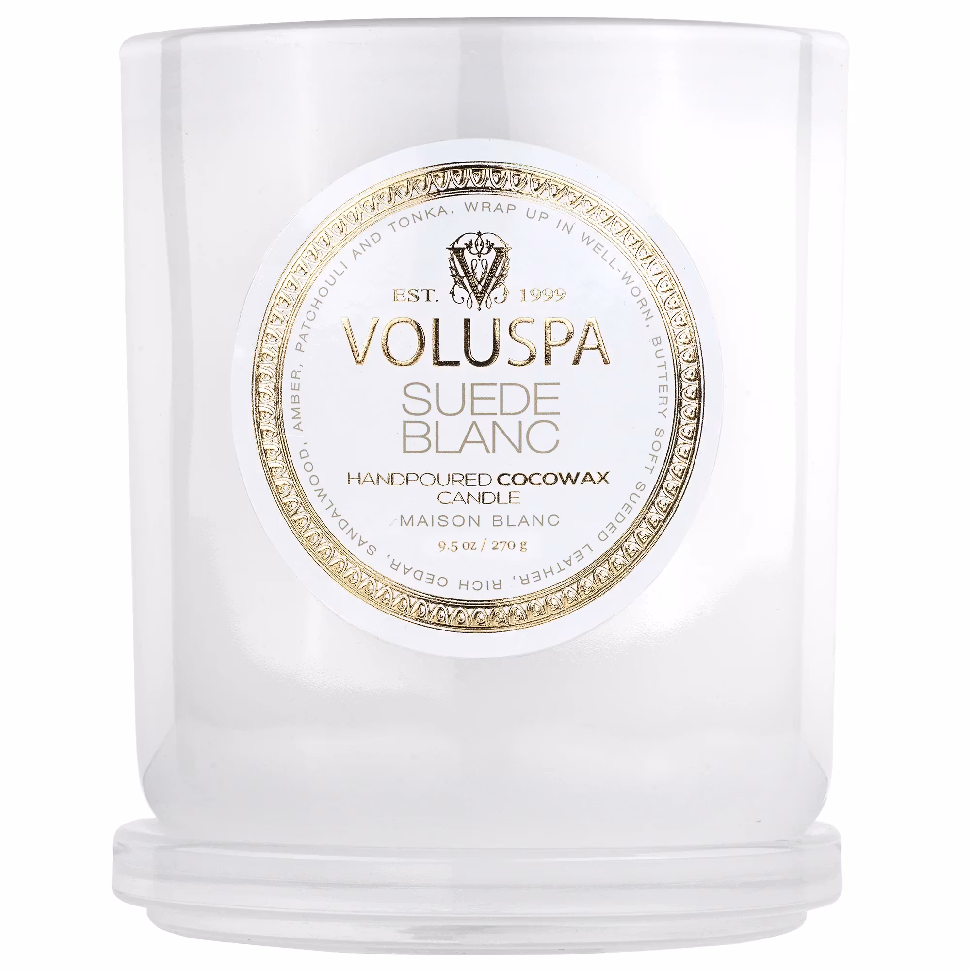 Voluspa - SUEDE BLANC - CLASSIC CANDLE