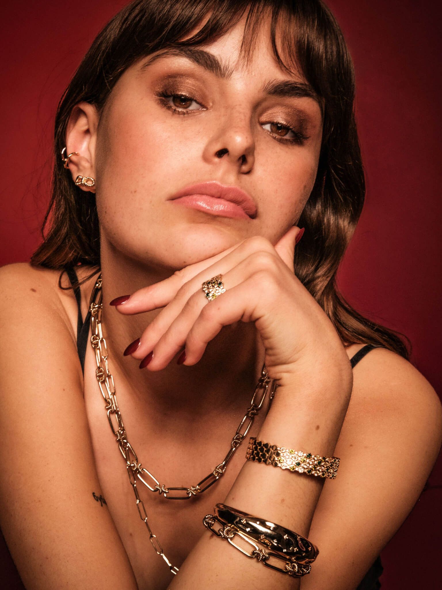Ylva Li - BERTHA BANGLE BRACELET – GOLD