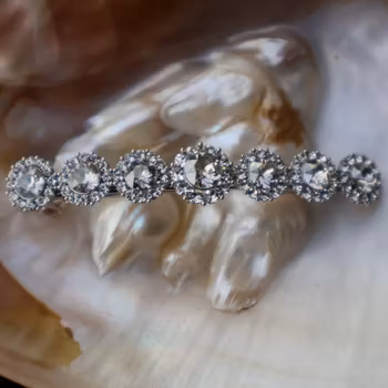 Lily & Rose - hårspänne - Crystal (Silver)