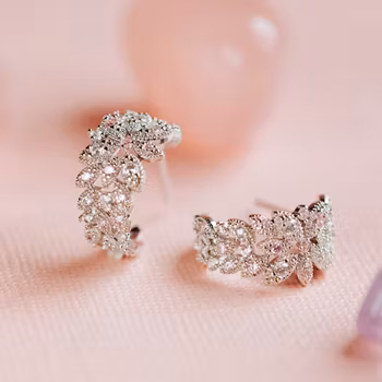 Lily & Rose - LAUREL HOOPS EARRINGS – SILVER