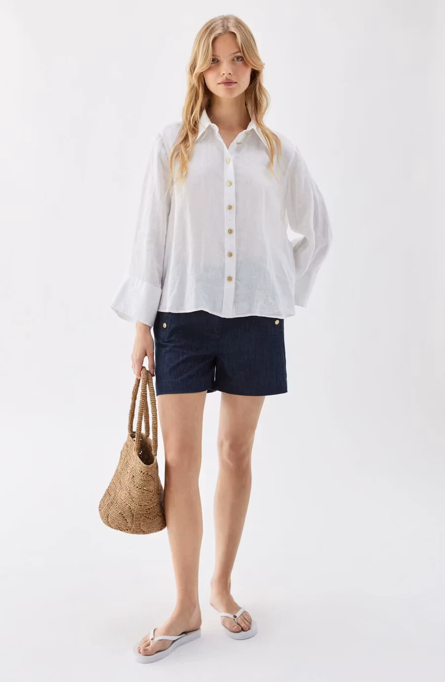 Busnel - ROMY SHIRT - WHITE