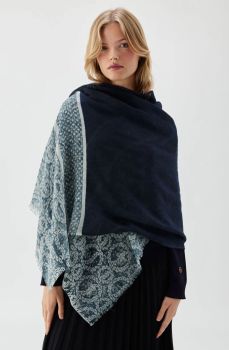 Busnel - LINNEA PRINTED SCARF MARINE/ECRU