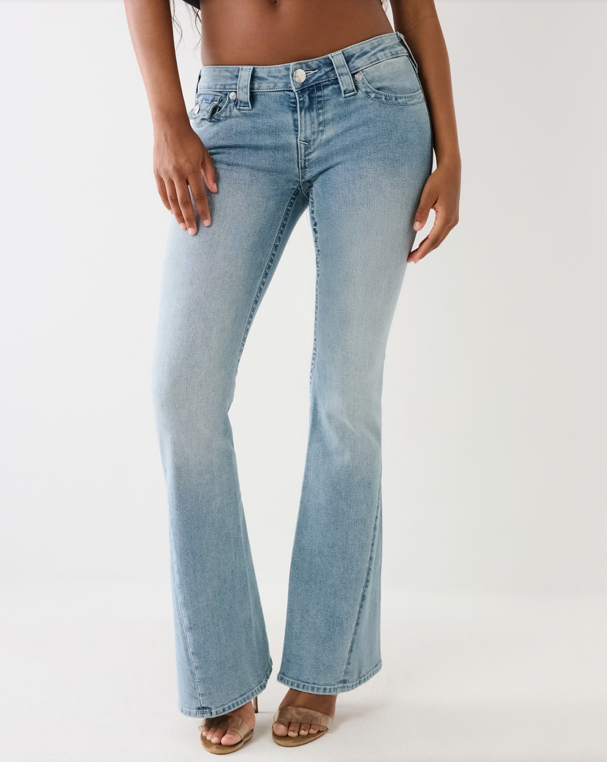 True Religion - ONLINE EXCLUSIVE JOEY LOW RISE FLARE JEAN - Peak spot