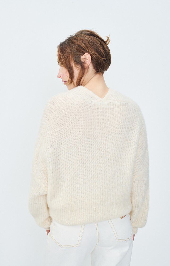 American Vintage - WOMEN'S CARDIGAN EAST - MELANGE PEARL