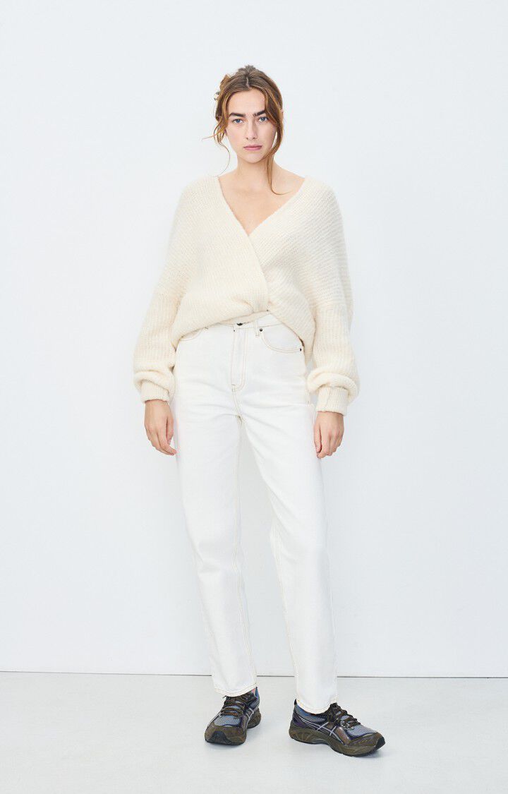 American Vintage - WOMEN'S CARDIGAN EAST - MELANGE PEARL