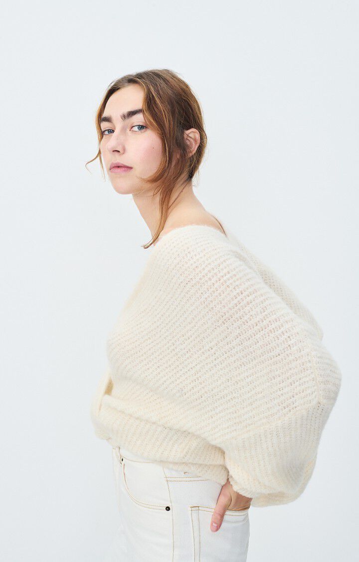 American Vintage - WOMEN'S CARDIGAN EAST - MELANGE PEARL