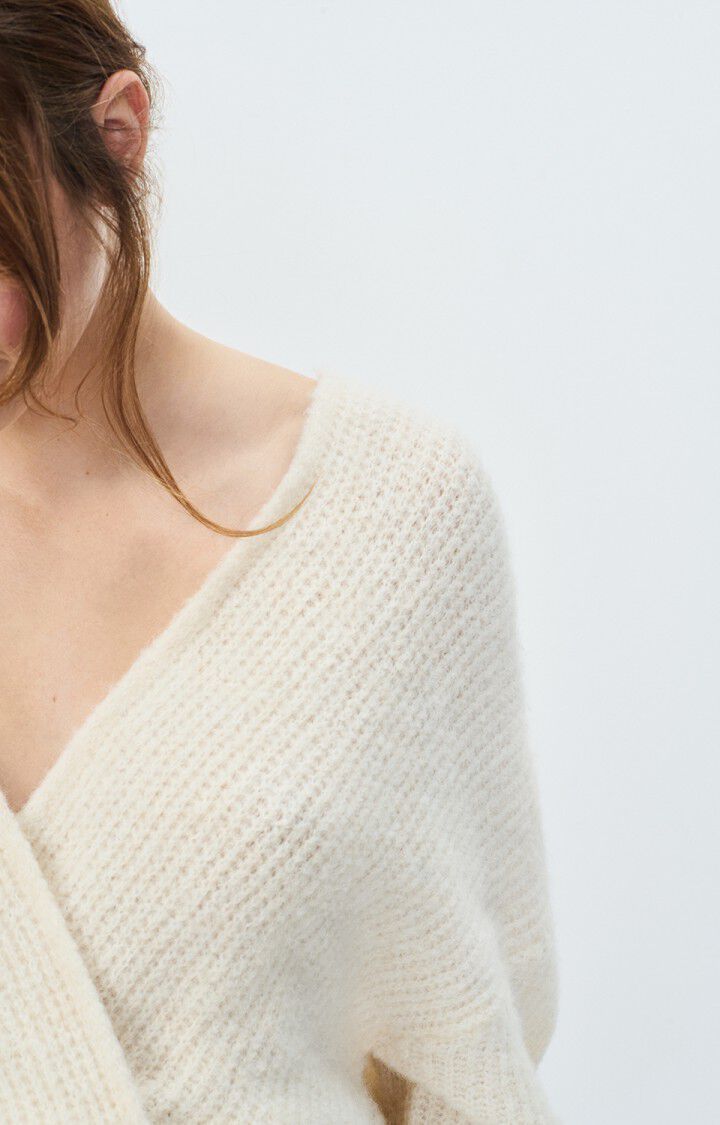 American Vintage - WOMEN'S CARDIGAN EAST - MELANGE PEARL