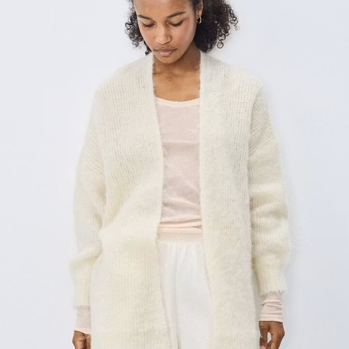 American Vintage - WOMEN'S CARDIGAN BYMI - NACRE