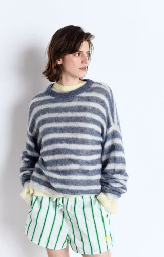 American Vintage - WOMEN'S - WOMEN'S JUMPER NENYBAY - POLAIRE CHINE
