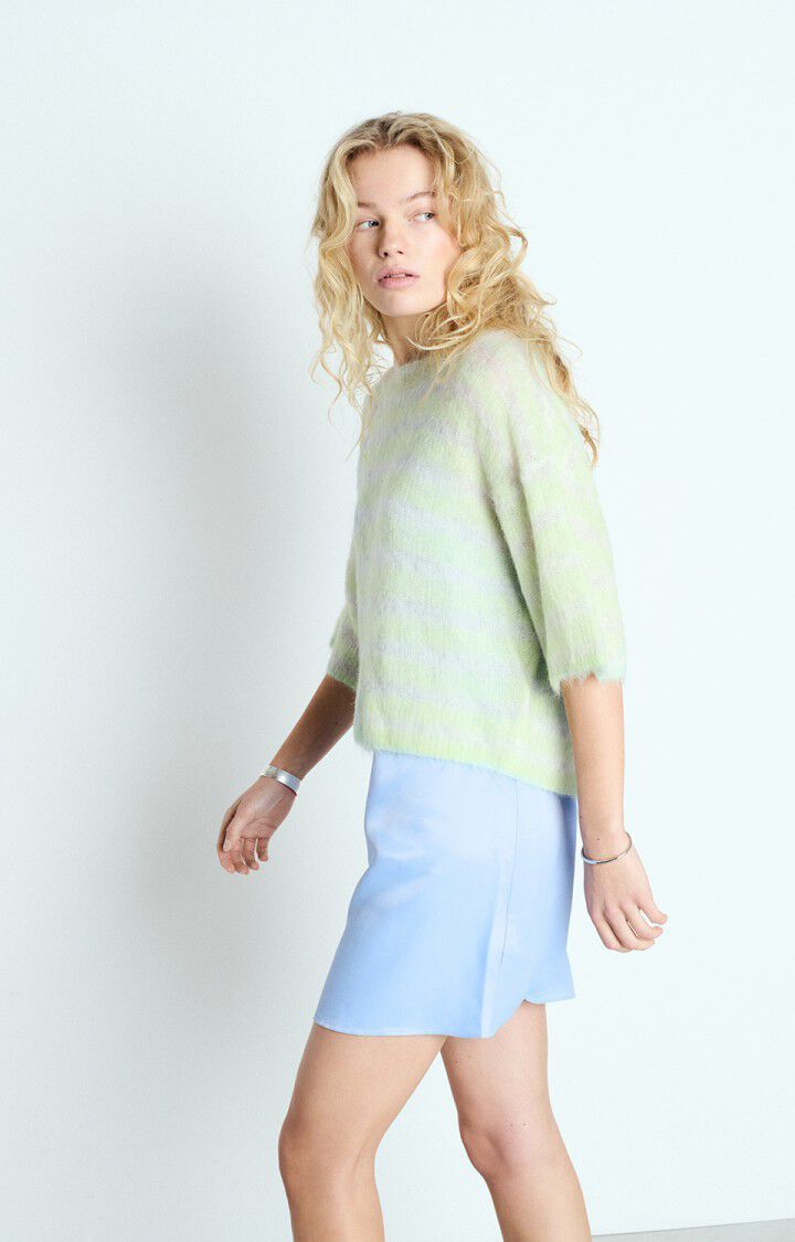 American Vintage - WOMEN'S - WOMEN'S JUMPER NENYBAY SHORT - POLAIRE CHINE