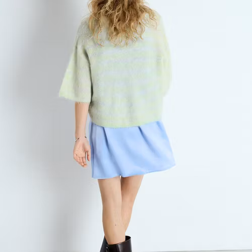 American Vintage - WOMEN'S - WOMEN'S JUMPER NENYBAY SHORT - POLAIRE CHINE