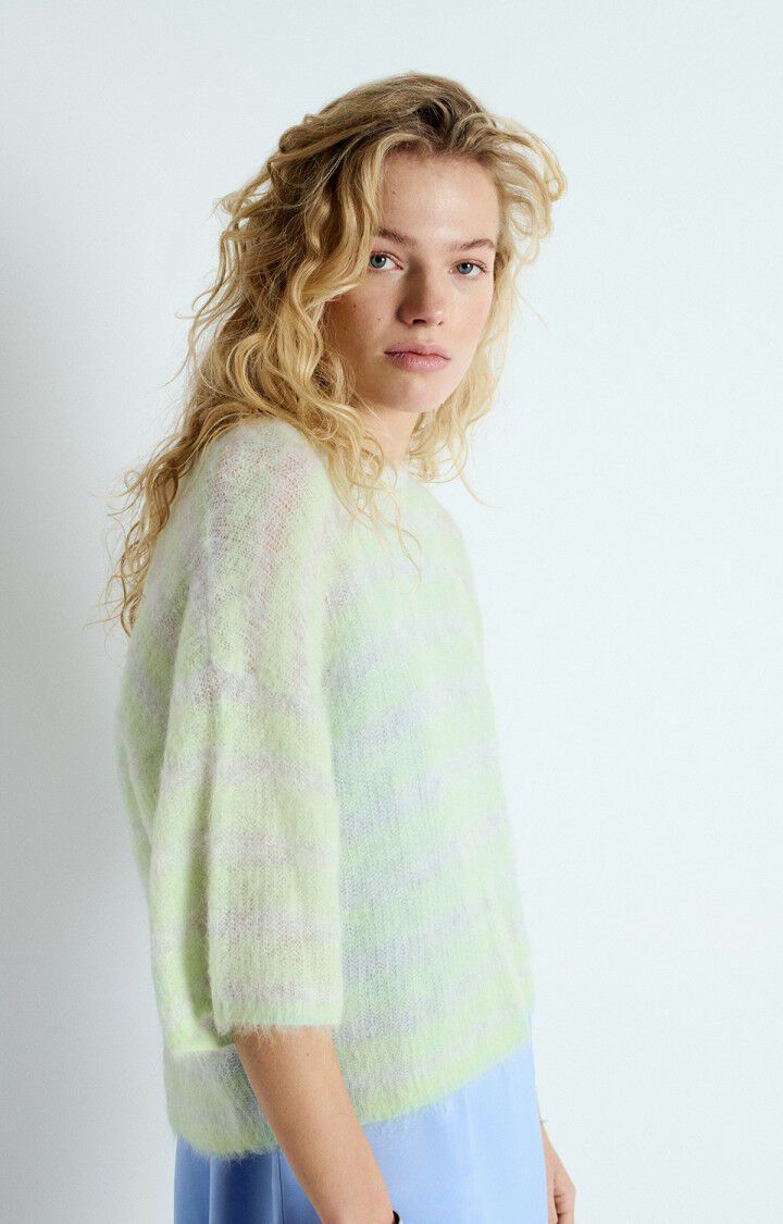 American Vintage - WOMEN'S - WOMEN'S JUMPER NENYBAY SHORT - POLAIRE CHINE