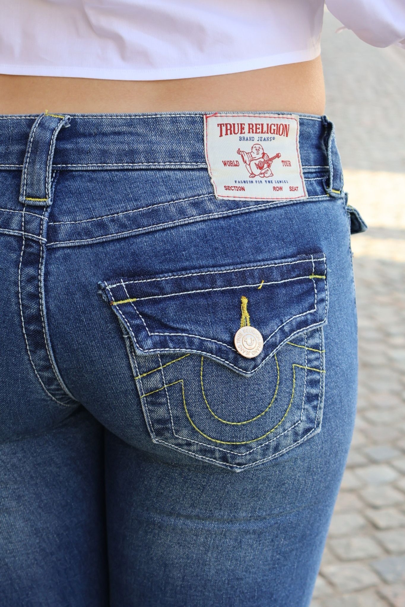 True Religion - Joey low rise flare flap - arabella