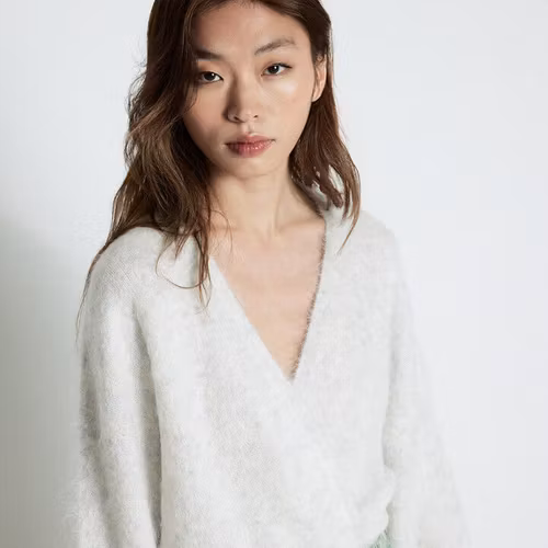 American Vintage - WOMEN'S CARDIGAN NUNY - Polaire chine