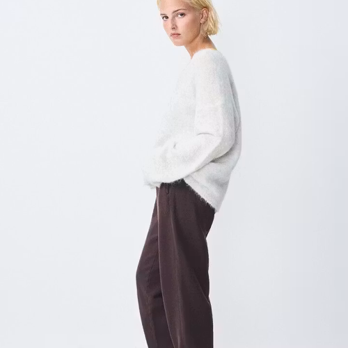 American Vintage - WOMEN'S JUMPER NUNY - Polaire chine