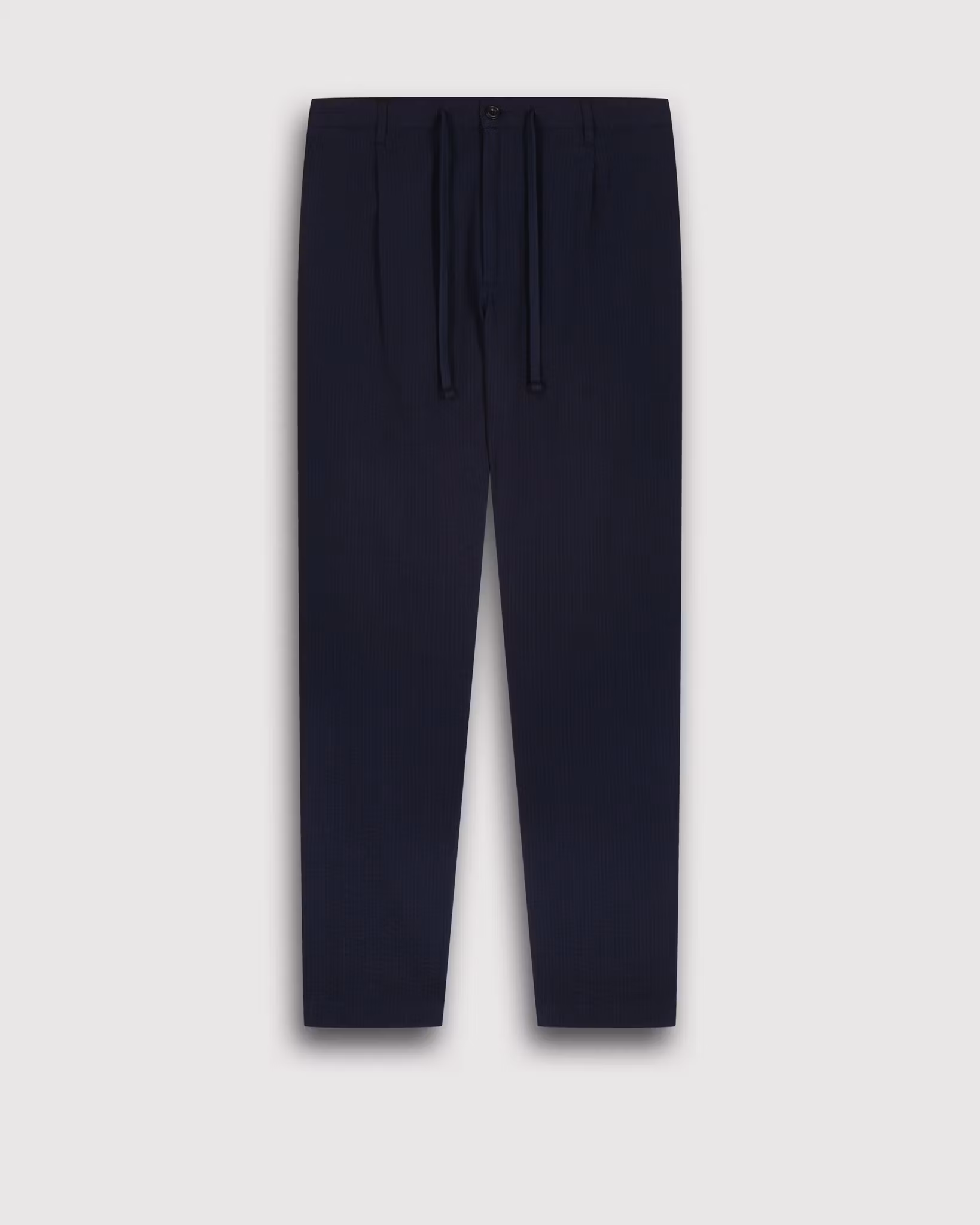 Hartford - TANKER SEERSUCKER PANTS - Deep blue