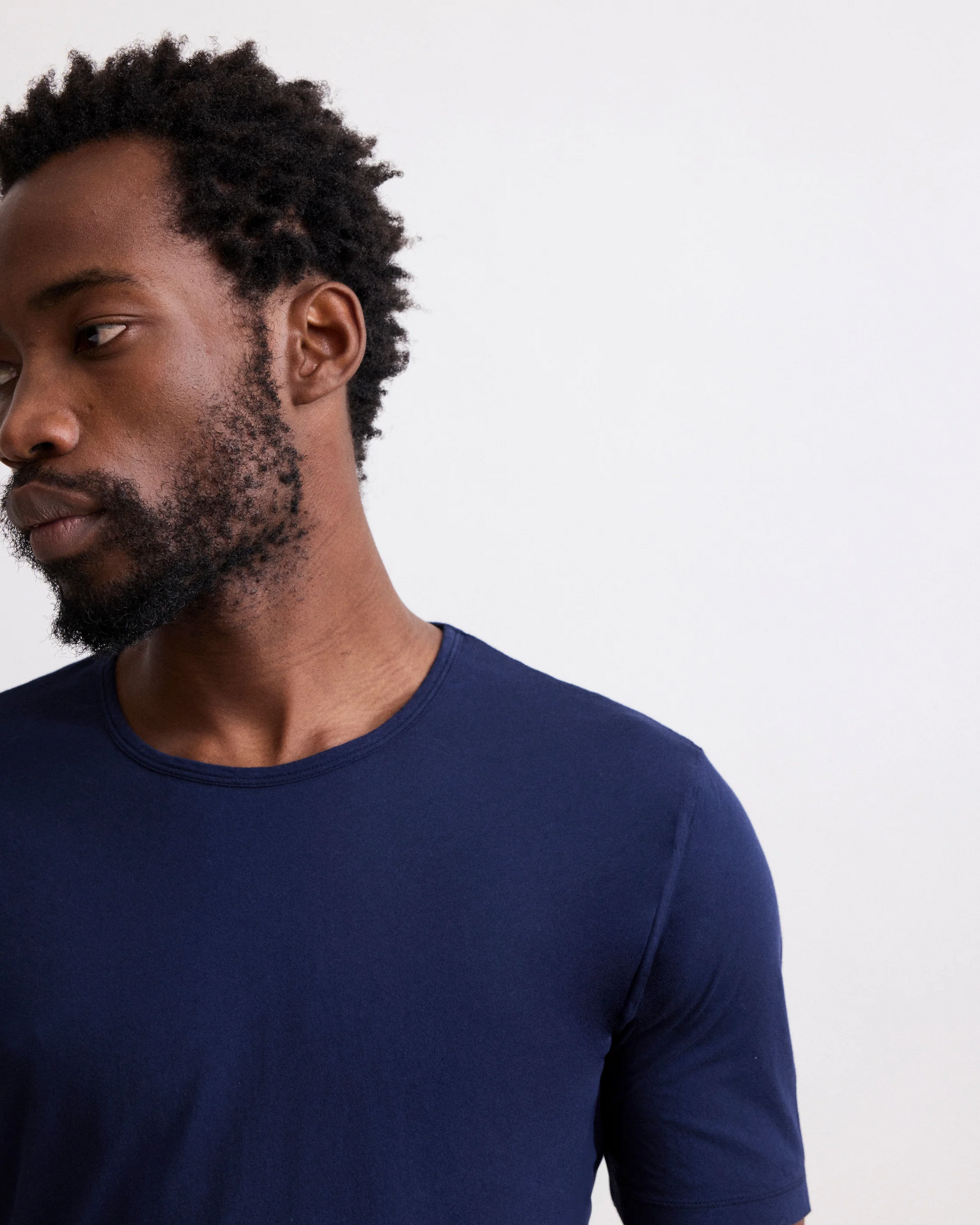 Hartford - LIGHT CREW T-SHIRT - navy