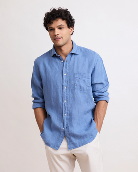 Hartford - PAUL SHIRT - Denim Blue