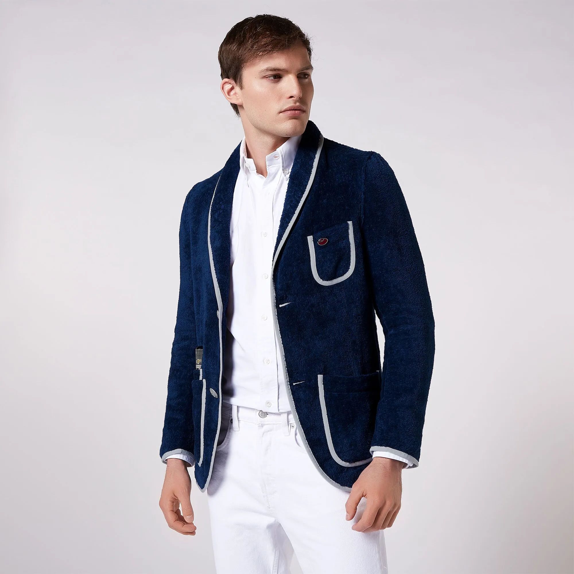 Baindoux - The Royal - Dark Blue / White