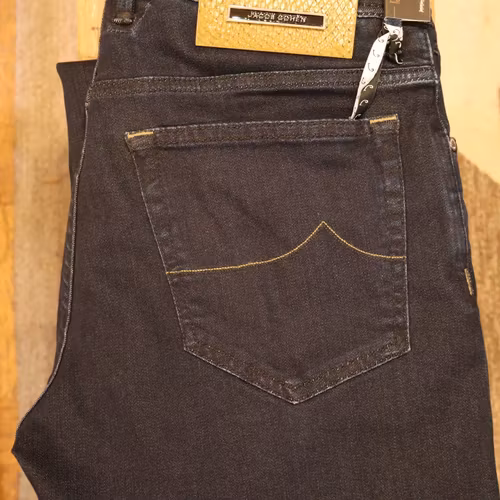 Jacob Cohën - Bard Regular-Slim 5 Pocket Jeans in dark Blue Luxury Super Stretch Soft Denim